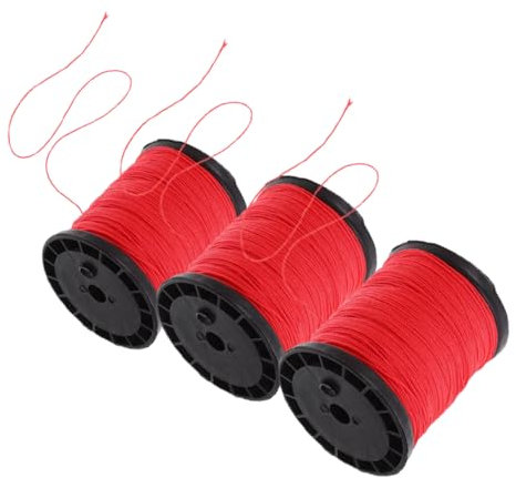 PRETYZOOM 3rolls Nylon Construction String High-strength Masonry Line for Bricklaying and Fencing Projects Twisted Nylon Cord for Professional Building Use