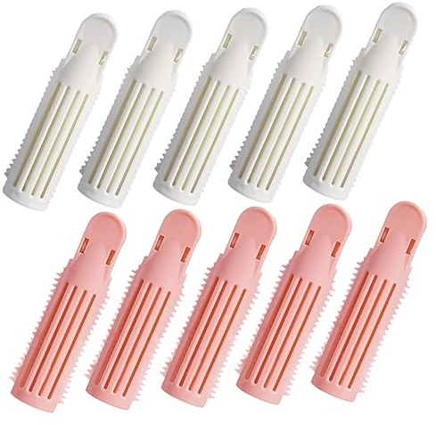DEARMAMY 10pièces Bigoudis Permanents Kit pour Hommes et Cheveux Courts Pinces à Racines pour Volume Duveteux Boucles Naturelles