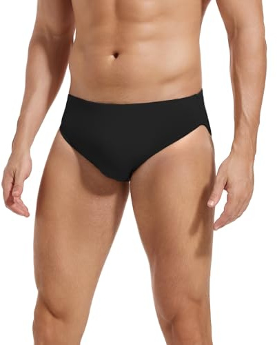 NEWCHAO Dance Brief for Men,Dance Ballet Belt Men Panties Full Seat Bulge Hiding for Gymnastics and Male Dancewear Black