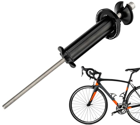 Herramienta de prensa para juego de dirección de bicicleta, accesorios para instalación de bicicletas, prensa portátil para garaje, taller, hogar, exterior, carretera, bicicleta de montaña, scooter
