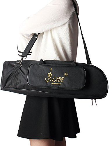 Tonysa Sac de Concert en Tissu Oxford, rembourré 5 Mm pour Trompettiste, Accessoires de Musique Confortables (Black)