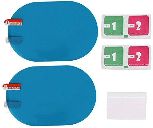 Film de rétroviseur de voiture, 100x150mm rétroviseur de voiture autocollant antipluie anti-buée film protecteur bouclier anti-pluie