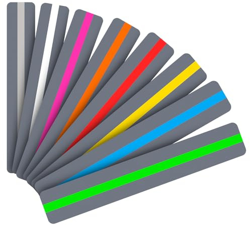 8 Pack Guided Reading Strips, Colored Overlay Bookmark for Kids