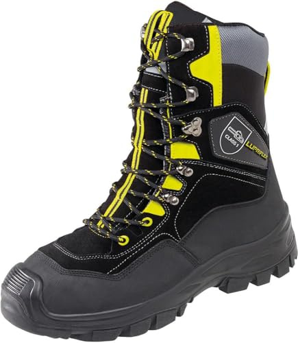 Lupriflex Stivali invernali Sportive Hunter 3-650 antitaglio foderati, classe 1, neri, Nero , 44 EU