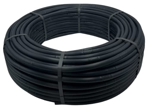 MAKA Tubo Ala Gocciolante Irrigazione 2.2 Litri/Ora 16mm Striscia Tape Polietilene Acqua Forato 4 Gocciolatoi a Goccia Orto Bobina Diverse Misure Resistente UV (25 metri, Passo 40)