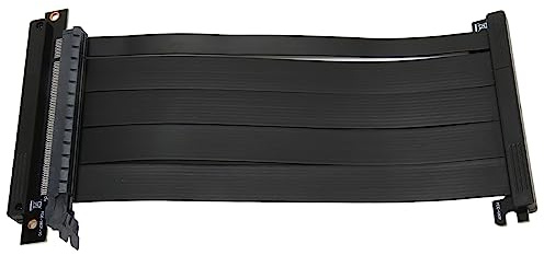 Dual Reverse Ultra PCIE4 16 Riser Kabel, High Speed Grafikkarte Verlängerungskabel Kompatibel mit PCIE RTX, Strix Riser Kabel für Gaming Geschirmte Vertikale Montage
