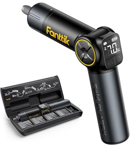 Fanttik Fold S1 APEX 3,7 V Akkuschrauber, elektrischer Schraubendreher, Bildschirminteraktion, Schwenkgriff, Optionen für hohe/niedrige Drehzahl, max 7 Nm, 1/4 Zoll Sechskant, Ideas DIY Tool