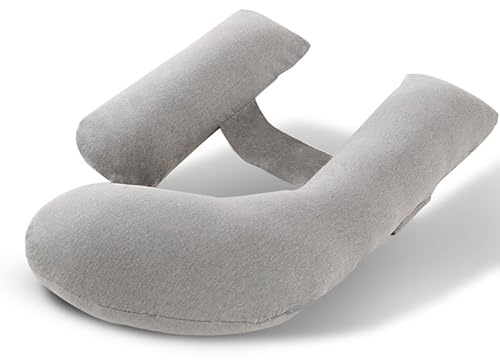 Elehealthy Pregnancy Pillow Maternity Pillow for Side Sleeping Soft Pregnancy Body Pillow for Pregnant Women, Maternity Pillow with Detachable and Adjustable Pillow Cover
