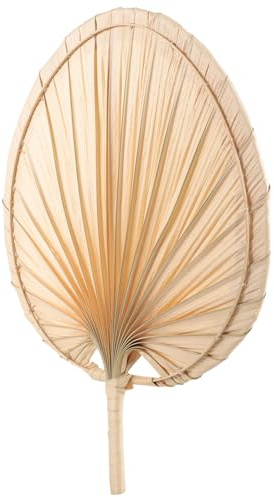 Uonlytech Abanico de Mano Artesanal Palma para Verano Ventilador Portátil Ligero y Práctico Accesorio Tropical Multifuncional para Bebés y Exteriores Diseño Mano Tradicional Chino