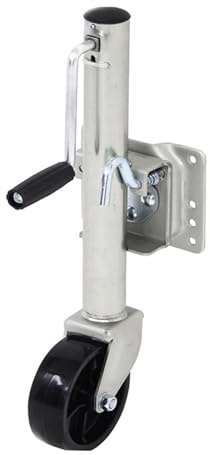 NYTFHMS Bolt-On Swivel Tongue Jack - Trailer Rv Guide Wheels, Removable Boat Trailer Jack, Trailer Jockey Wheel with 6'' Rubber Wheel, 1200 Lb Capacity,10'' Lift, Boat