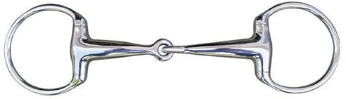 HKM 9872 Olivenkopfgebiss, Gebiss einfach gebrochen, massives Edelstahl, 18 mm