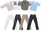 Asiv Set von 4 Plaid Kleidung Jacke Hosen Outfit Für Ken Fashionista Puppen, für Weihnachten und Geburtstag Geschenk, Mehrfarbig (Zufälliges Muster)