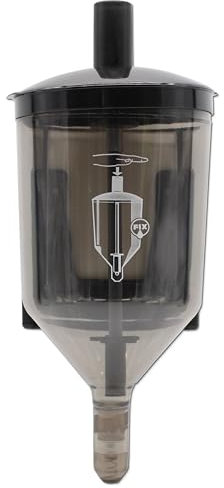 Blanc HYGIENIC Fließpastenspender – Pastenspender aus ABS Kunststoff, ergiebiger Spender, mit Wandhalterung, für 2.5 Liter Füllmenge, Füllmittel separat erhältlich, Rauchglas Schwarz