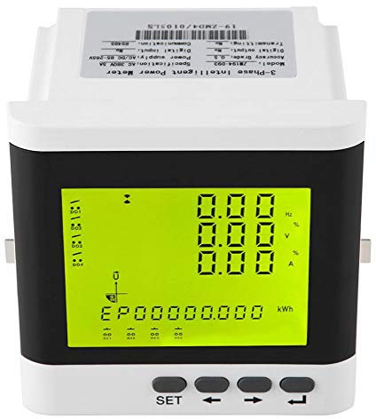 Misuratore di Potenza Elettrico Multifunzione LCD ZM194-D93, Misuratore di Energia Display Digitale a LED Trifase, Voltmetro Amperometrico Programmabile
