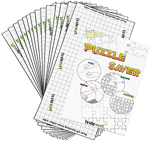 Lavievert Lot de 14 feuilles de papier adhésif pour économiser les puzzles