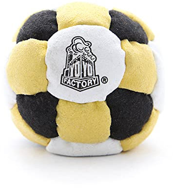YoYo Factory Footbag - GELB/SCHWARZ (Vom Anfänger Zum Profi)