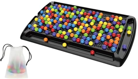 Jeu D'élimination De Boules Arc-en-CIE l | Jeu Éducatif D'association De Perles Arc-en-CIE l | Jeu De Société Interactif avec Boules Colorées | Jeu D'échecs avec Perles Arc-en-CIE l