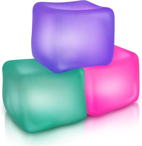 LESONG 3 Stück Sensory Stress Balls, Anti Stress bälle Anti Stress Spielzeug für Kinder Erwachsene, Squishy Stress Cube Stressabbau für ADHD Autismus Geburtstag Klassenzimmer Geschenke