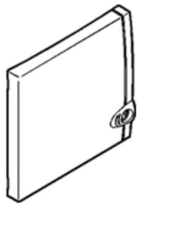 Legrand 001328 Porte IP40 IK07 pour Coffret Capacité Mini 8 à 9 Modules, Clair