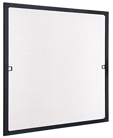 Ventanara® Insektenschutz Fliegengitter Fenster Spannrahmen Anthrazit RAL 7016 (100 x130 cm)