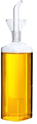 LanHope Ölflasche Glas Olivenöl Spender Flasche Glas Kochen Öl Essig Dosierer mit Ausgießer für Küche und Grill, 500ml…