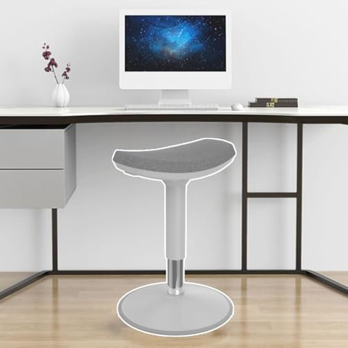 YFWOKSL Taburete de Tratamiento, (Taburete oscilante con Asiento de Silla de Montar Ajustable en Altura, Silla de Oficina ergonómica con Asiento de Silla de Montar y Elevador de Gas, Silla de salón