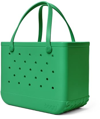BOGG BAG Original Large Tote – 19” x 14” x 9” – Durable, Washable, Tip-proof – Beach, Pool, Boat, Work, Sports (Green With Envy)