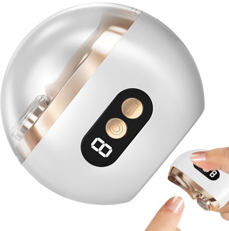 Elektrisk Nagelklippare - USB-Opladdbar Tånageltrimmer | Nagelpolerare Med 3 Hastighetslägen & Belysning För Äldre, Resor, Hemmets & Manikyr