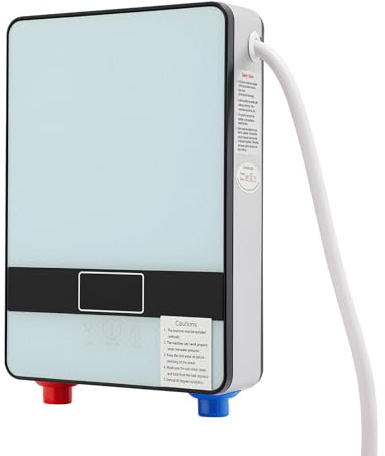 Calentador de agua eléctrico de 6500 W, 30 – 55 °C, 0,02 – 0,6 MPa, caldera de agua caliente con pantalla LED