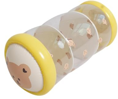 predolo Centro attività giocattolo gonfiabile per neonati con rullo per gattonare, coordinazione occhio-mano, divertimento con spinta e rotolamento, tempo a, 50cmx22cmx22cm