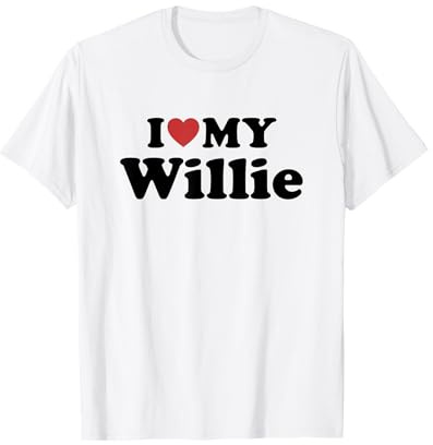 I Love My Willie Nome Coordinato Coppia Maglietta