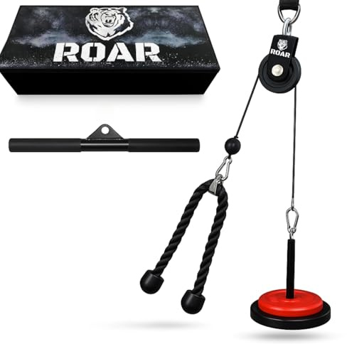 Roar® Carrucola Palestra, Lat Machine Con Dischi, Pulley Machine Per Casa, Ercolina, Cavo E Puleggia