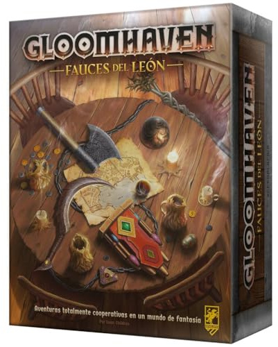 Cephalofair Games, Gloomhaven Fauces del león, Juego de Mesa Cooperativo de Aventuras, Estrategia, A Partir de 14 Años, De 1 a 4 Jugadores, 30-120 Minutos por Partida, Español
