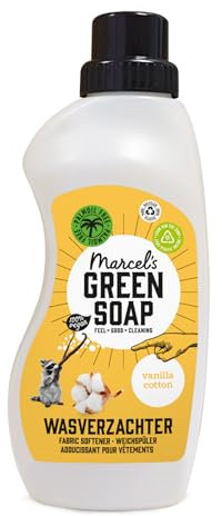 Marcel's Green Soap - Adoucissant Vanille & Coton - Assouplissant - Sans plastique ni huile de palme - Végétalien - 750ml