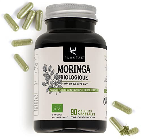 MORINGA biologica *Plantae* 90 capsule vegetali * Concentrato di nutrienti * Superfood +Biologica + Energia *