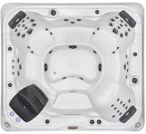 CANADIAN SPA CO. Kingston SF - Hot Tub para Exteriores, Resistente al Invierno, 7 Personas, con iluminación LED, Altavoz, aromaterapia y Cubierta Aislante