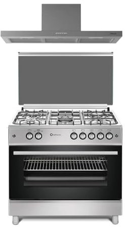 PACK 90 CM COCINA A GAS PANORAMICA SOLTHERMIC Y CAMPANA EXTRACTORA / 3 VELOCIDADES / 650 M/H CAPACIDAD DE EXTRACCIÓN/SILENCIOSO