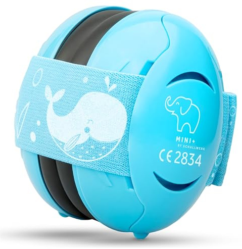 Schallwerk ® Mini+ (Sky Blue) - Ohrenschützer für Kleinkinder - Hochwertige Lärmschutz Kopfhörer Kinder - Gehörschutz Kinder, Gehörschutz Baby, Ohrenschützer Baby Kopfhörer Lärmschutz
