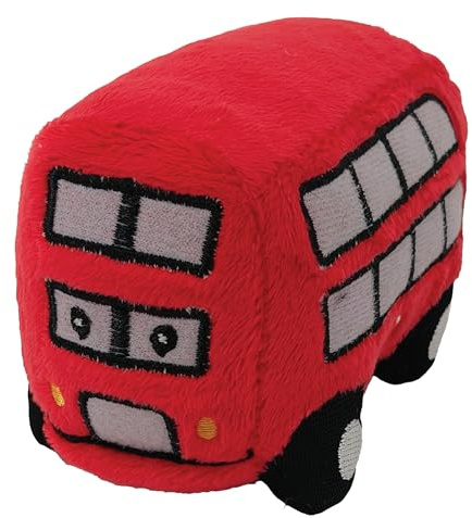 The Puppet Company Marionnette à doigt en forme de bus rouge – Jouet en peluche pour raconter des histoires, jeux de rôle et voyages – Joli véhicule de route à collectionner pour enfants et adultes