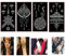 XMASIR 40 Feuilles Henné Tatouage Pochoir Kit, Modèle Mehndi Pour Tatouage Body Art Peinture Indien Arabe Aérographe Tatouages