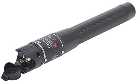 Visual Fault Locator, 60MW 60KM Fiber Optic Cable Tester Tools VFL Red Light Pen with 2.5mm Universal Connector for FC SC ST Adapter, Fiber Network Cable Test Kit