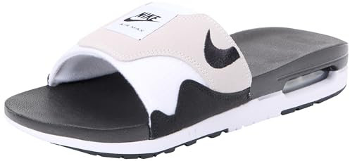 Nike Herren Air Max 1 Sneaker, White Black Lt Neutral Grey, 38.5 EU