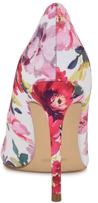 Nine West Women's Fresh Pump, Pink Tea Party Floral Multi 665, 7