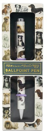 Robert Frederick Dogs Ballpoint Pen in Gift Box | Black Ink Twist Nib | Stylish Writing Pen | Fun Stationery Gift