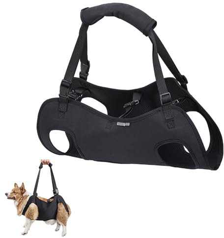 XFSRG Imbracatura Cani Supporto e Recupero di Zampe Animali Domestici Vestibilità Regolabile per Cani Anziani Affetti da Artrite（L)