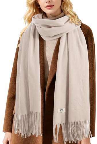 Fygicub Winter Women's Scarf Shawl Fringe Large Classic Wrap