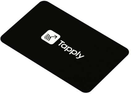Biglietto da Visita Digitale con Tecnologia NFC e QR Code, Compatibile con Android e iOS, Profilo Aggiornabile Online (Nero)