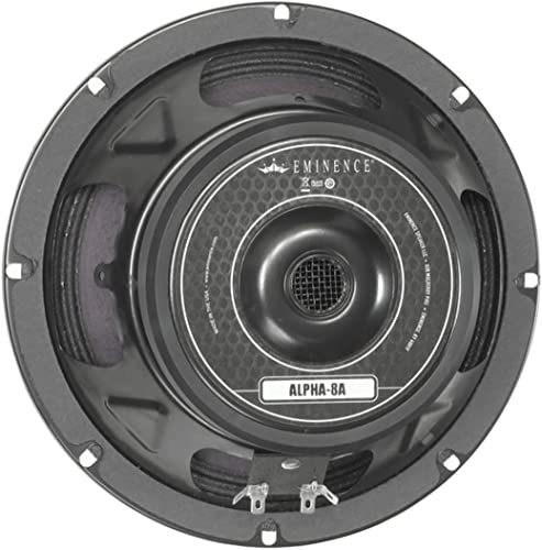Eminence American Standard Alpha-8A 8 Pro Audio Speaker, 125 Watts at 8 Ohms, Black