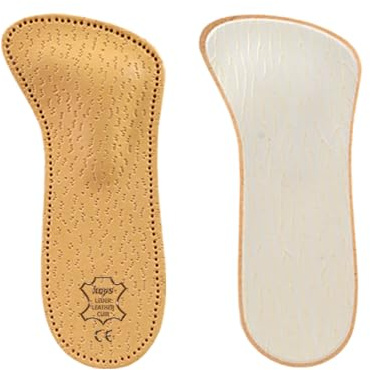 Plantillas Zapatos Ortopédicas de Cuero de 3/4 para Mujeres, Reducen las Molestias y Previenen el Dolor en el Antepié Con Soporte Para el Arco Metatarsiano (38 EUR) Beige