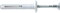 TOX cheville à frapper métal Attack Metal 6 x 55 mm, 50 pièces, 019102151